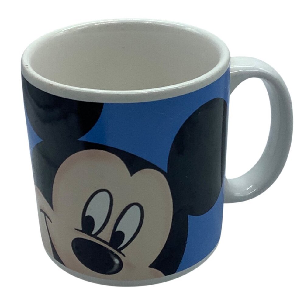 Vintage Applause Disney Mickey Mouse Mug White/Blue‎ Ceramic 3.75" Unlimited